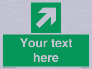 Custom Arrow Top Right Sign